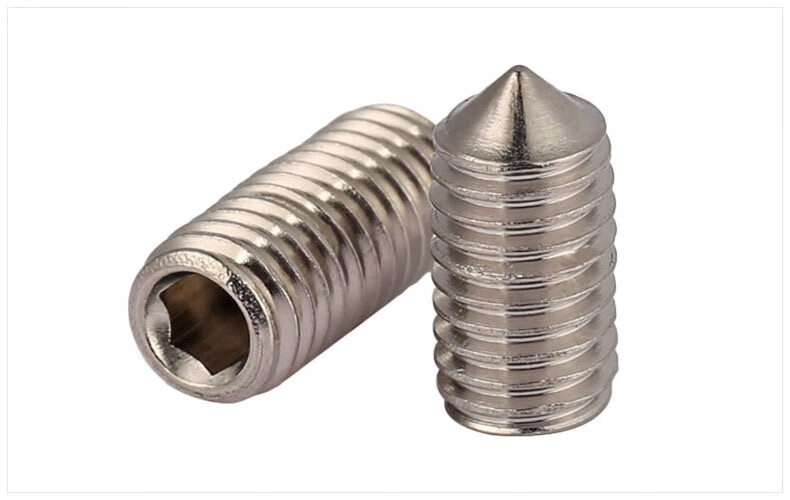 m3m4m5m6m8m10316不锈钢紧定din914顶丝尖头机米内六角螺钉门把锁门