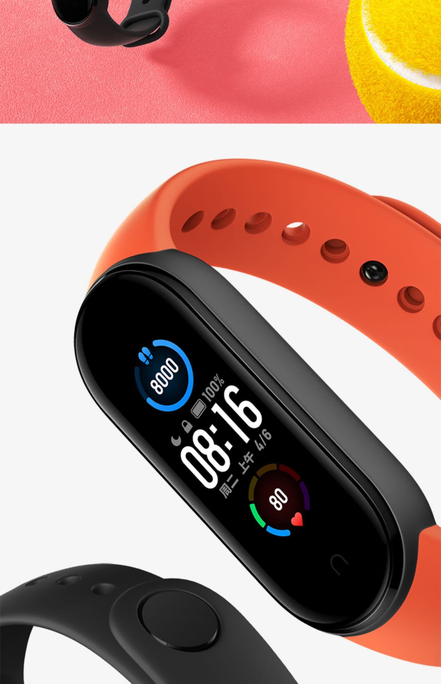 小米手环5智能心率监测蓝牙男女款运动计步器天气压力睡眠手环4升级