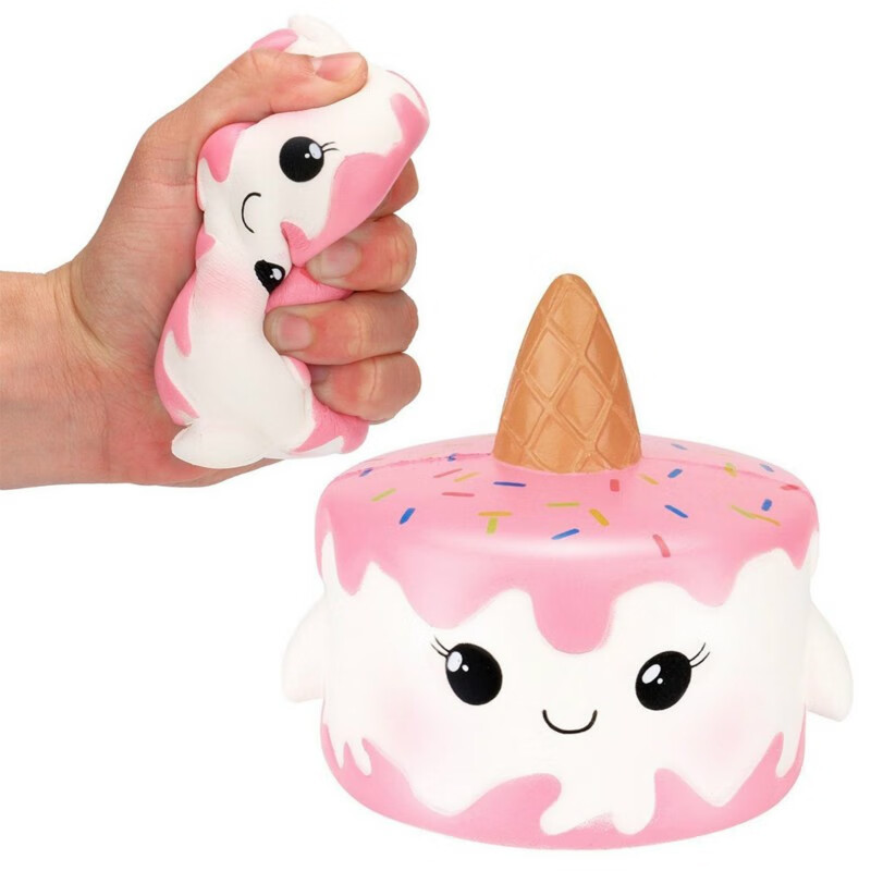 情人节礼物知鹿新年礼物捏捏乐发泄玩具 减压慢回 仿真水果草莓模型