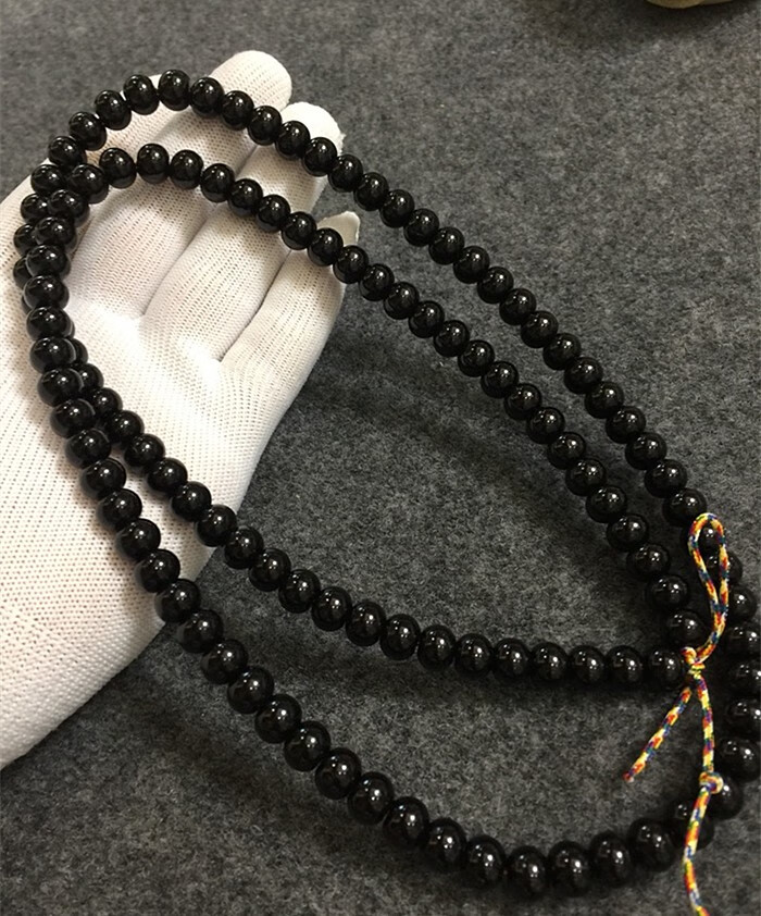 豪珠原生态印尼椰蒂苹果圆108佛珠项链全手工干磨高抛精选115颗子爵级