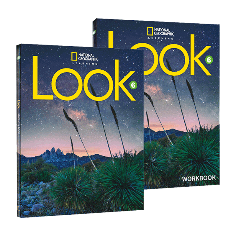 《国家地理LOOK教材 原版进口美国国家地理出版小学英语教材 Look Starter 1 2 3 4 5 6级 学生课本+练习册套装 6级别 ...