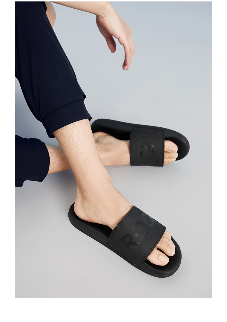 热风拖鞋男夏季新款男士时尚家居拖防滑休闲凉拖鞋浴室男鞋01黑色44