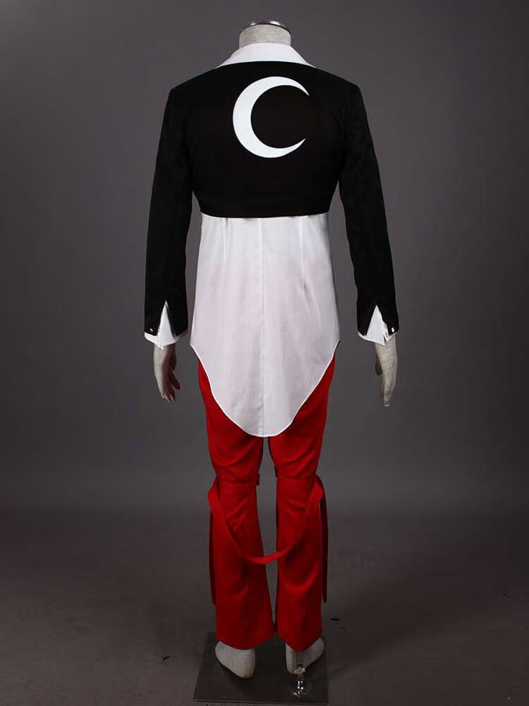 kop游戏cosplay服装男装八神庵服拳皇衣服全套演出服 五件套女码xl