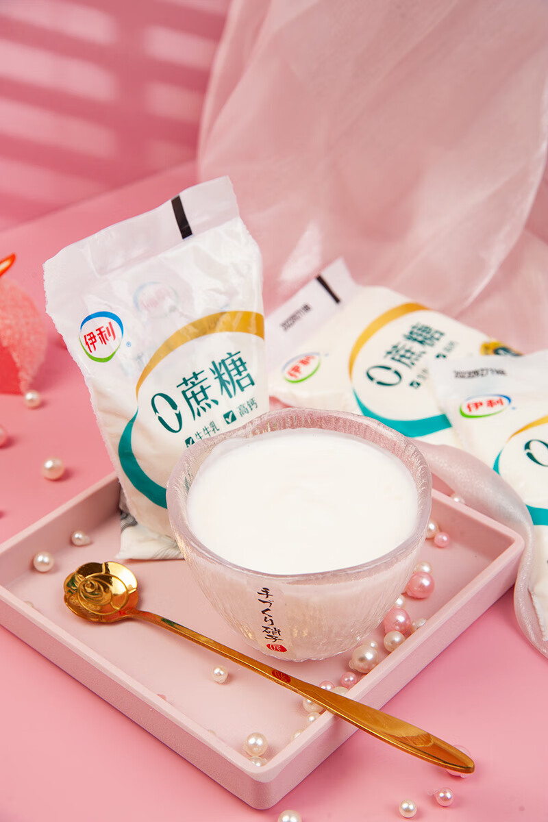 伊利(yili) 伊利0蔗糖酸奶150g/袋装酸奶原味风味发酵乳低温冷藏酸奶