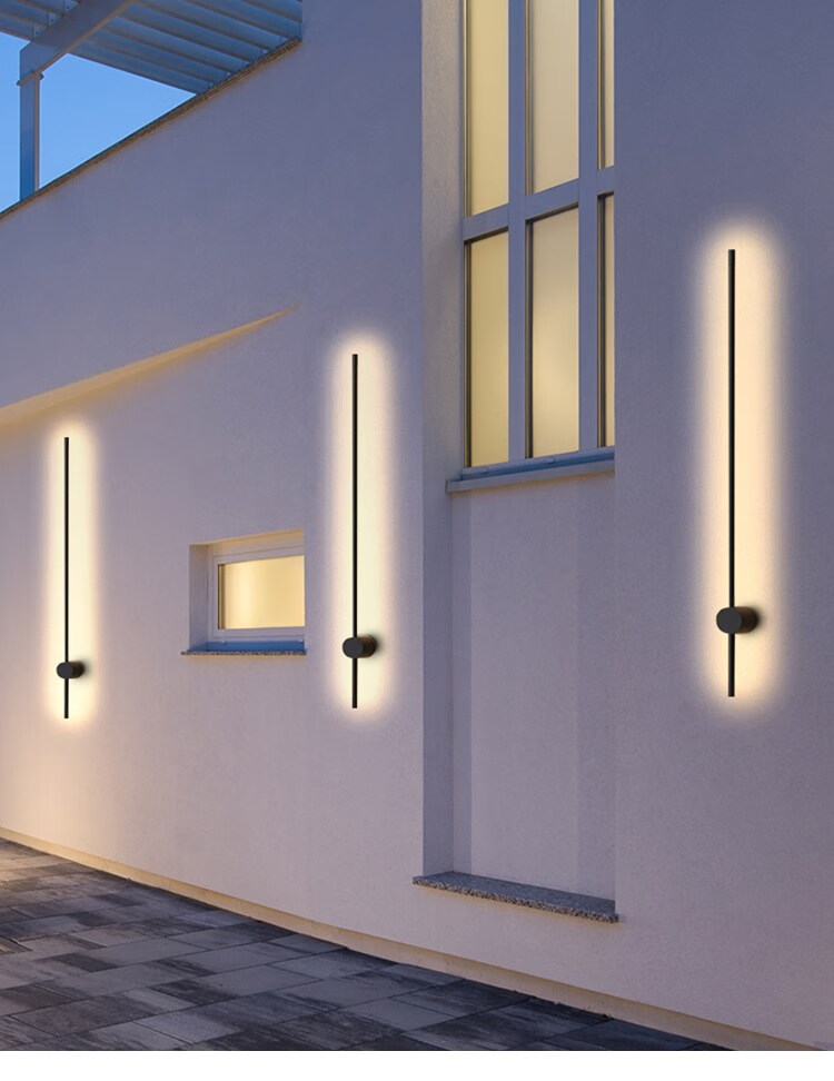 松下(panasonic) qy灯饰户外壁灯防水长条庭院灯现代简约洗墙灯别墅