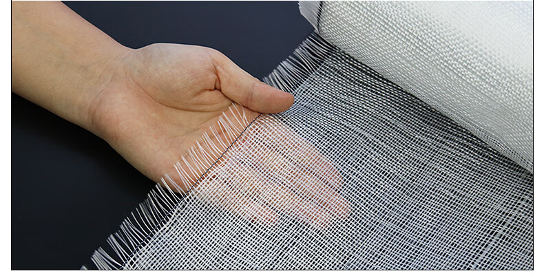 玻璃丝布耐高温防火阻燃防腐玻纤布屋顶防水管道加厚玻璃钢布 白色