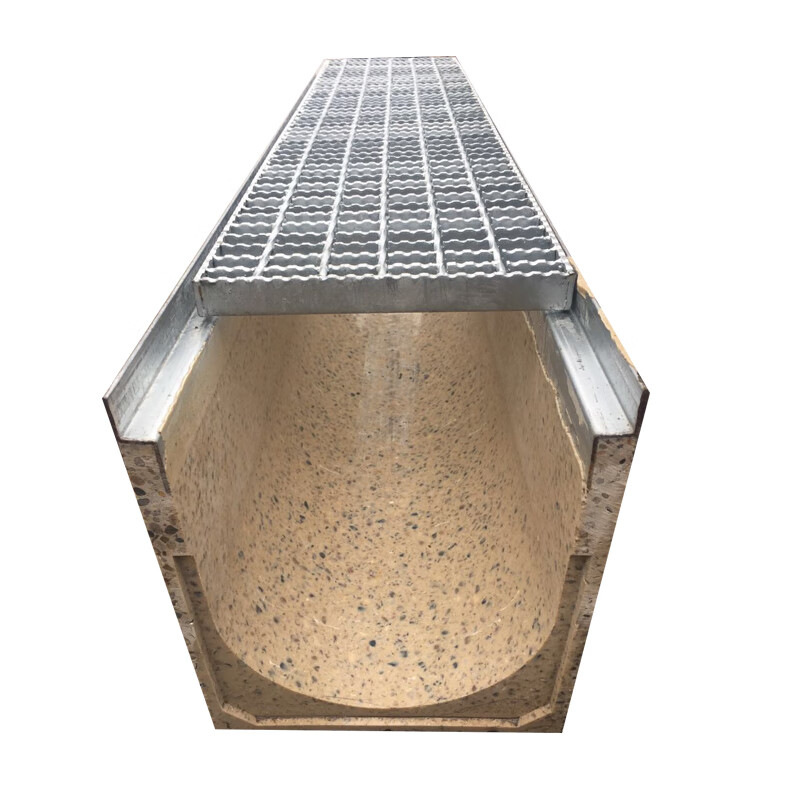 成线性树脂混凝土排水沟u型槽304不锈钢缝隙式排水沟格栅盖板