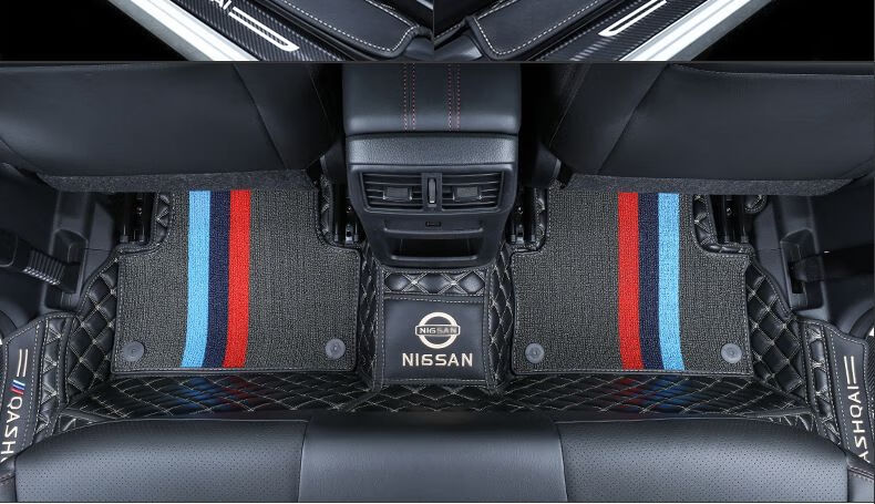 适用于2022款日产新逍客脚垫全包围16-22款逍客脚垫改装专用大包围