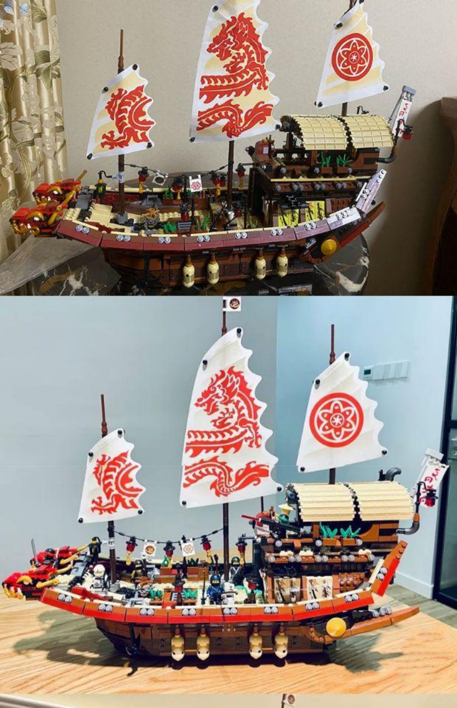 乐高lego旗舰积木命运赏赐号战车高难度巨大型拼装船男孩礼物 安妮