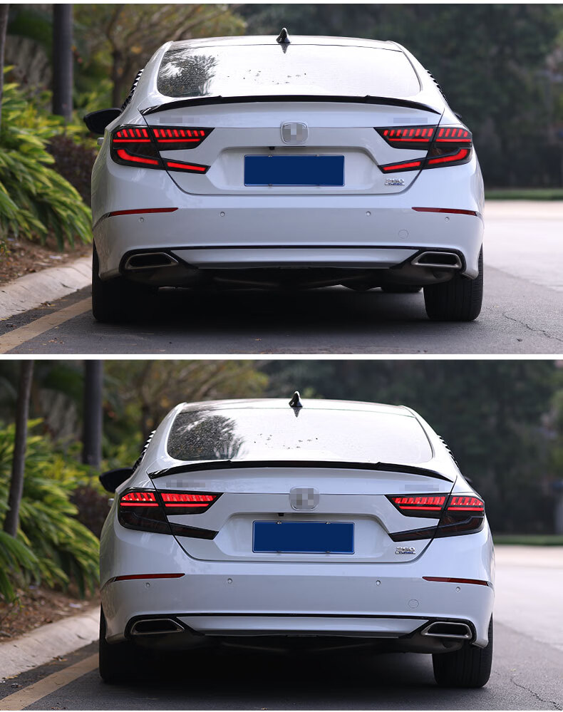 本田十代雅阁后尾灯总成改装10代全led流光转向行车灯刹车灯倒车灯后