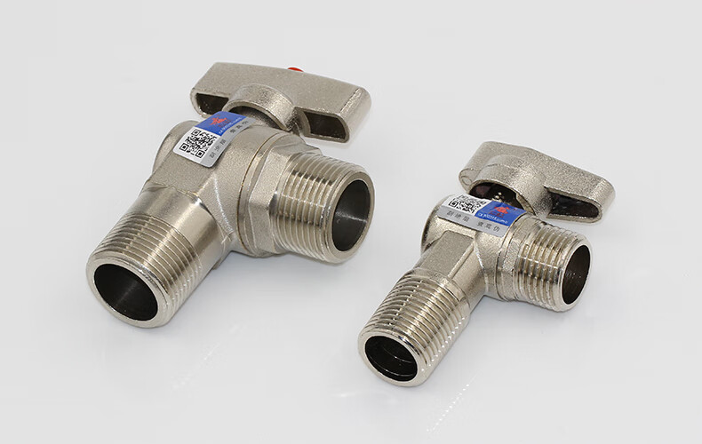 三角阀门开关大流量通径球阀全铜壁挂炉热水器4分6分冷热阀门4分红色