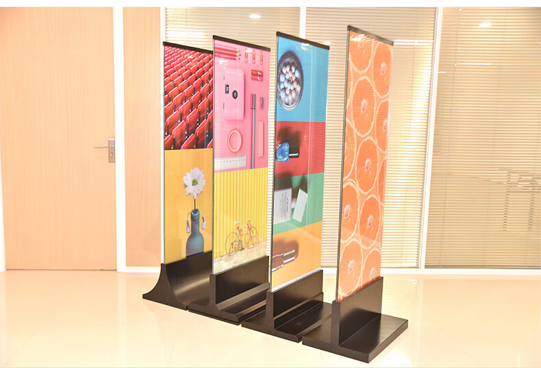 家柏饰(corated)玻璃立牌不锈钢水牌广告展示牌丽屏展架立式落地宣传