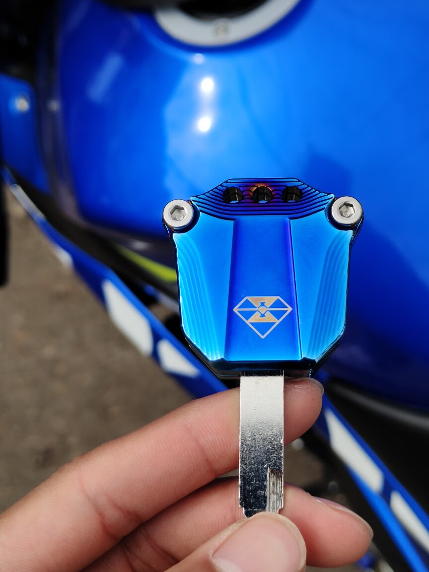 适用于dl250钥匙头改装配件摩托车锁匙壳适用于铃木gsx250r电门锁钥匙