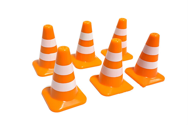 林中鸟交通锥玩具儿童路锥三角锥路障玩具车停车场模型沙盘路标雪糕桶