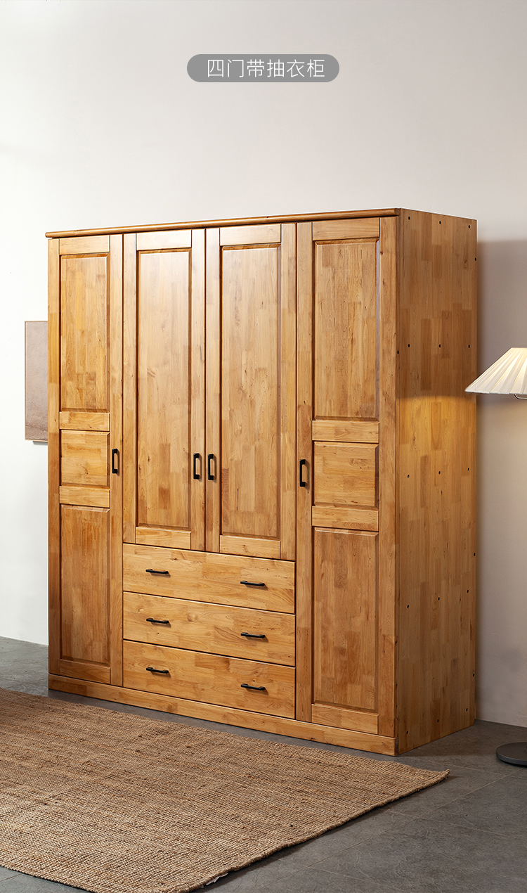 全实木大衣柜柏木衣柜柏木家具现代简约衣橱卧室家用柏家信木质小衣柜