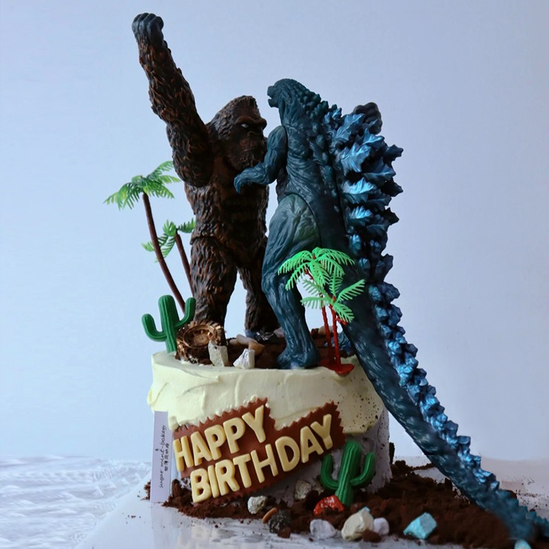 哥斯拉生日蛋糕同城配送怪兽之王卡通恐龙儿童蛋糕送男孩北京上海深圳
