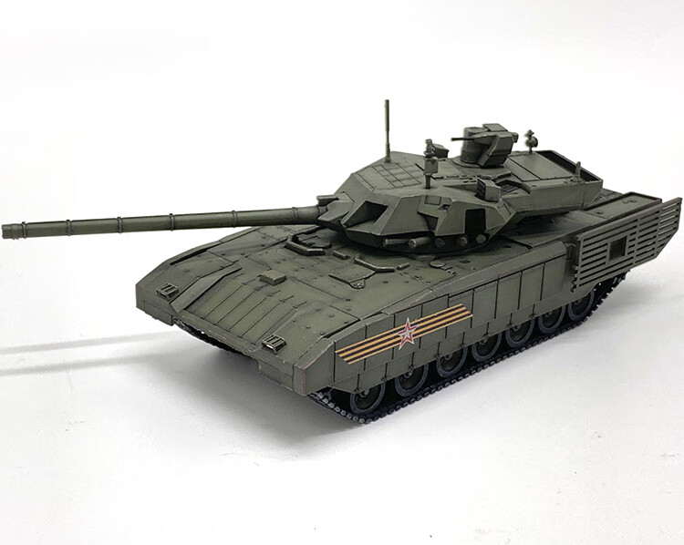 172俄罗斯t14阿玛塔主战坦克阅兵款细节全面升级成品坦克模型阅兵涂装