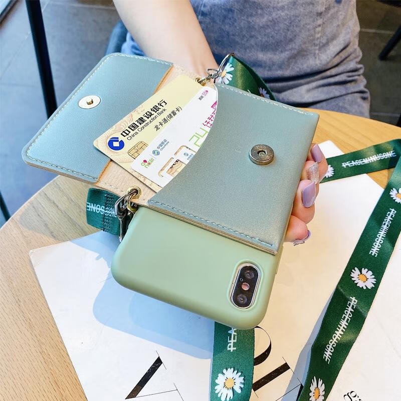 斜挎卡包华为p20pro手机壳p20青春版挂脖式横跨斜背钱包式huaweip20