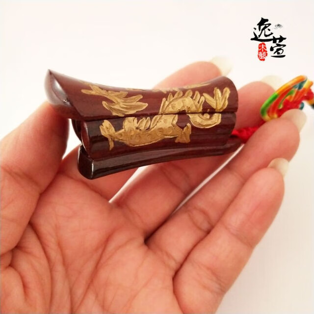 2022新 款木艺升官发财柳州棺材项链/手链/手机链/钥匙扣/车包 4cm