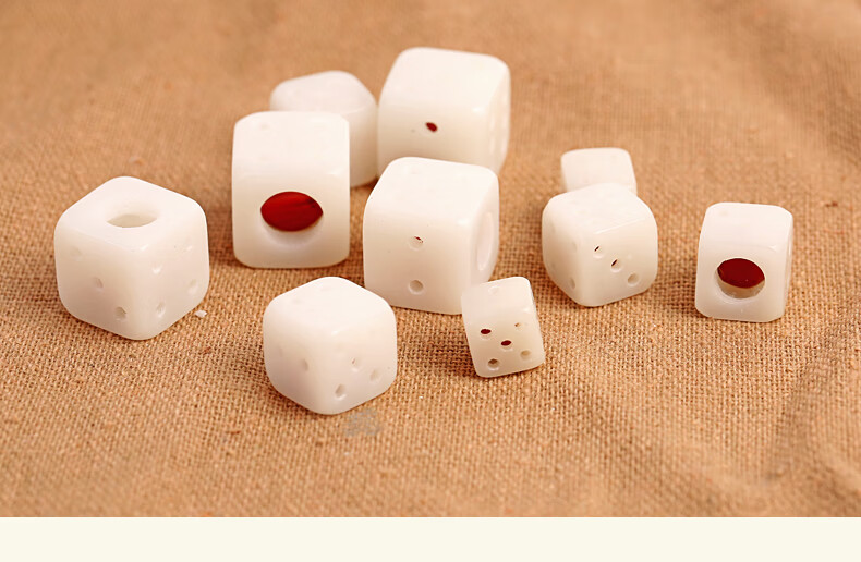 忆蓓芷玲珑骰子安红豆吊坠项链入骨相思豆菩提成品色子手链筛子古风