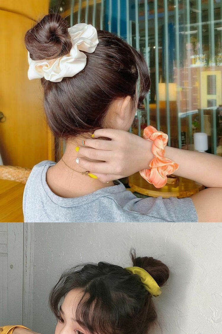 jennie同款简约ins大肠发圈头绳皮筋扎头网红复古法式大肠圈雏菊 网红