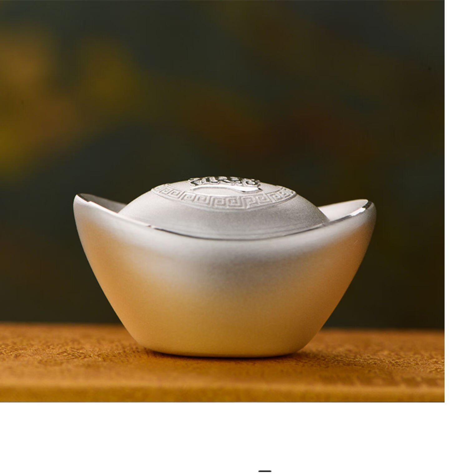 温念s999元宝投资实心足银元宝摆件银子银锭银条白银定制礼品 1000克