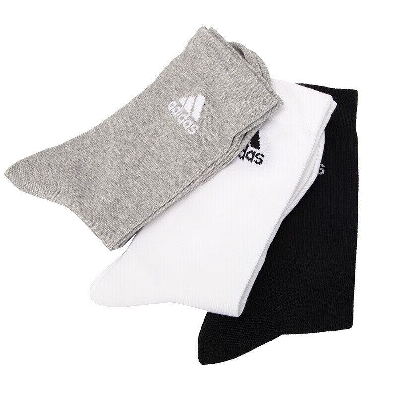 阿迪达斯adidas袜子男女春秋毛巾底短筒运动袜耐磨舒适中筒袜篮球袜