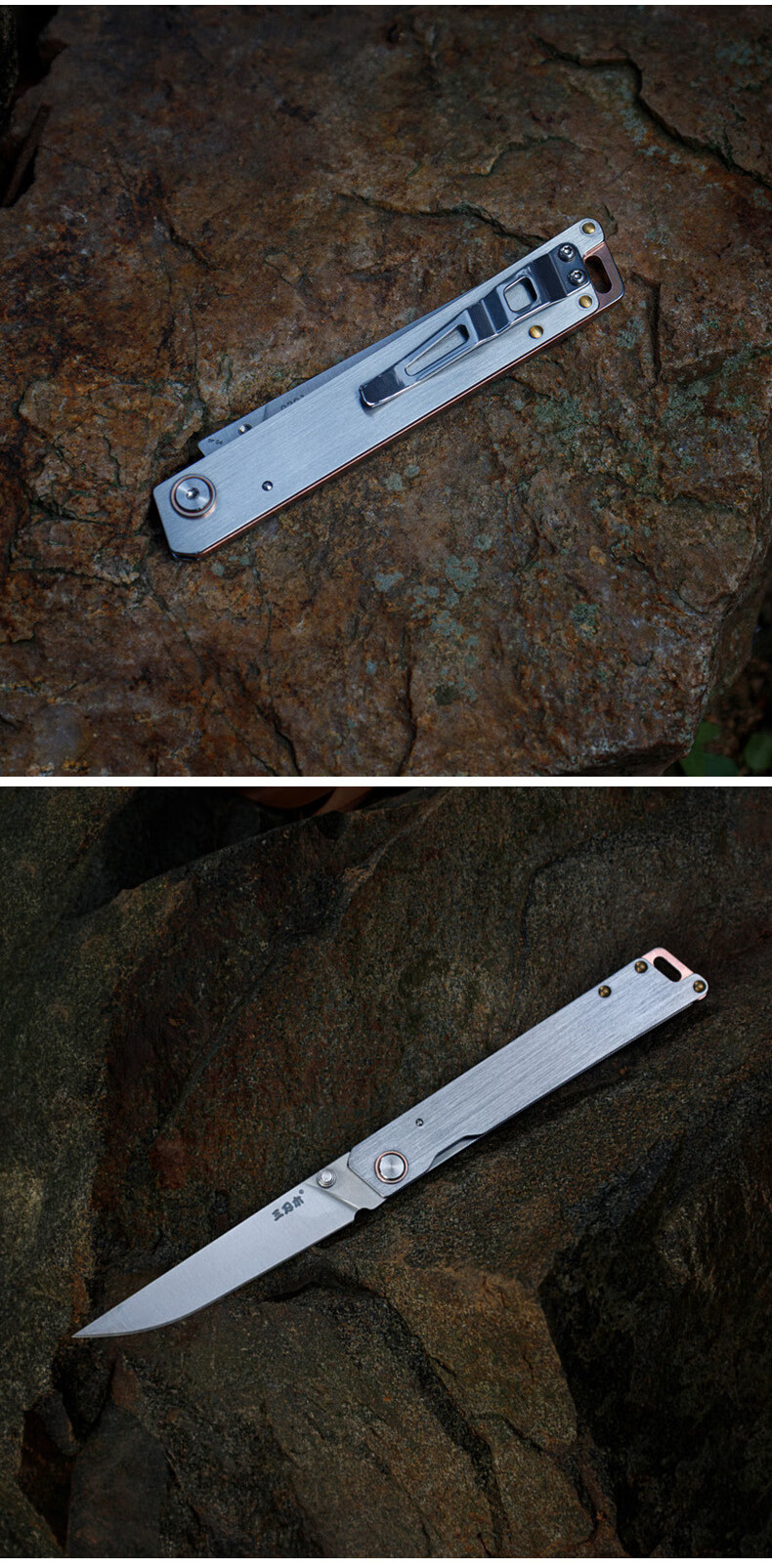 tonife三刃木 9301户外小刀 轻薄便携不锈钢时尚折叠高硬度小刀 日常