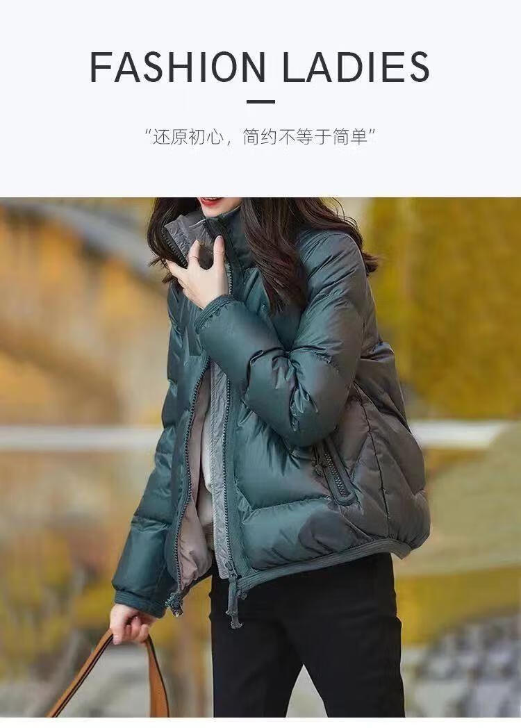 拉夏贝尔sport2022年新款羽绒服女短款秋冬季气质设计感小众外套小