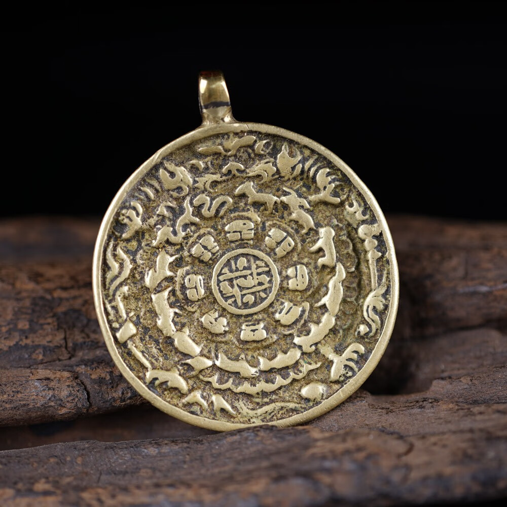 微韵老包老九宫八卦牌吊坠藏式腰牌包挂吊坠护身保平安车挂款式33