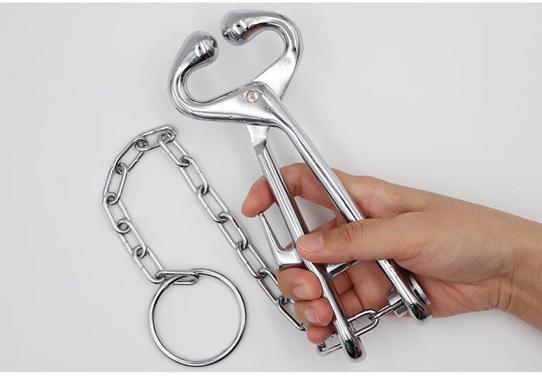 都格带铁链牛鼻钳保定器绑定牵引器工具 牛用器械 养殖养牛用具 钳器