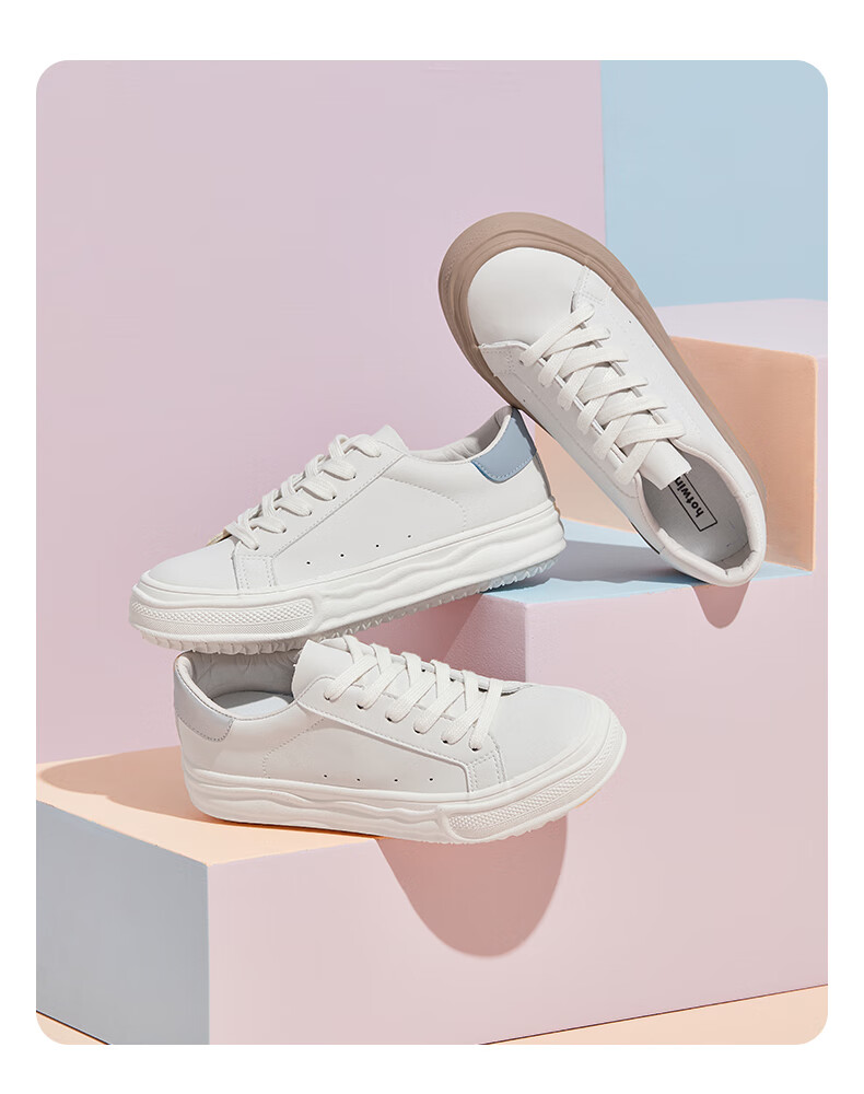 热风小白鞋女2022年春季新款柔软清新百搭休闲板鞋女70白银39正码