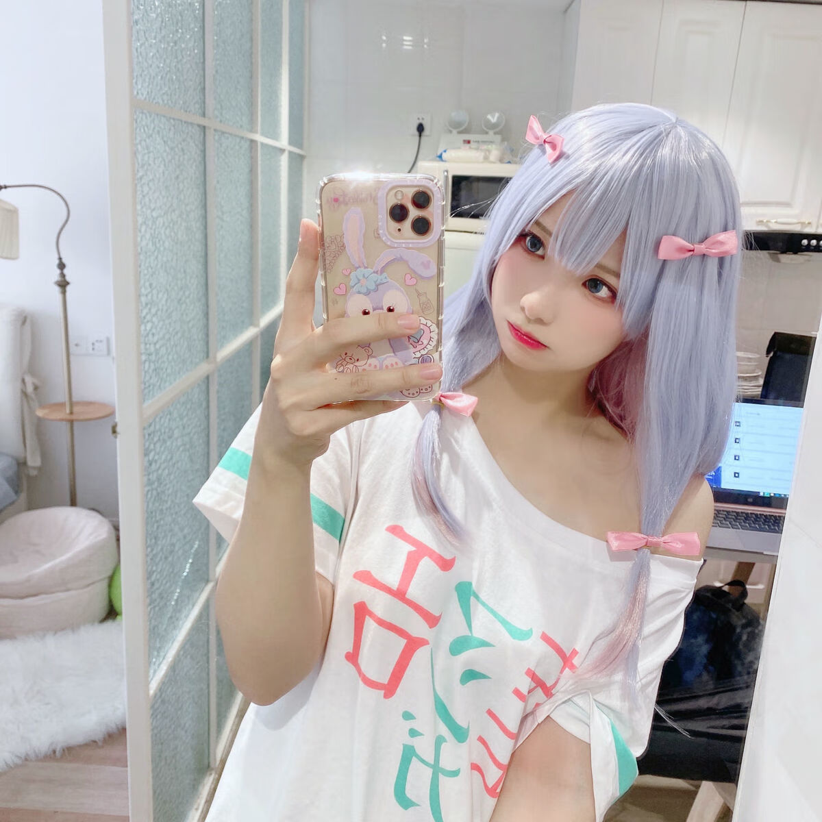 白泽埃罗芒阿老师粉色睡衣服黄漫和泉纱雾cos服动漫cosplay服装女