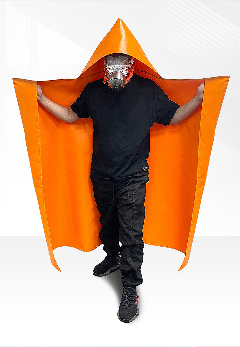 火焰战士防火斗篷家用双层硅胶灭火套毯耐高温火灾逃生披风消防认证避