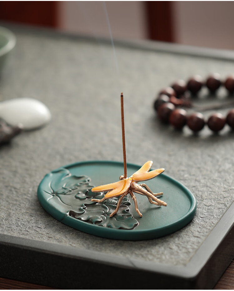 小号沉香立式熏香炉家居饰品工艺品摆件臻香坊荷塘崖柏香10g约28支