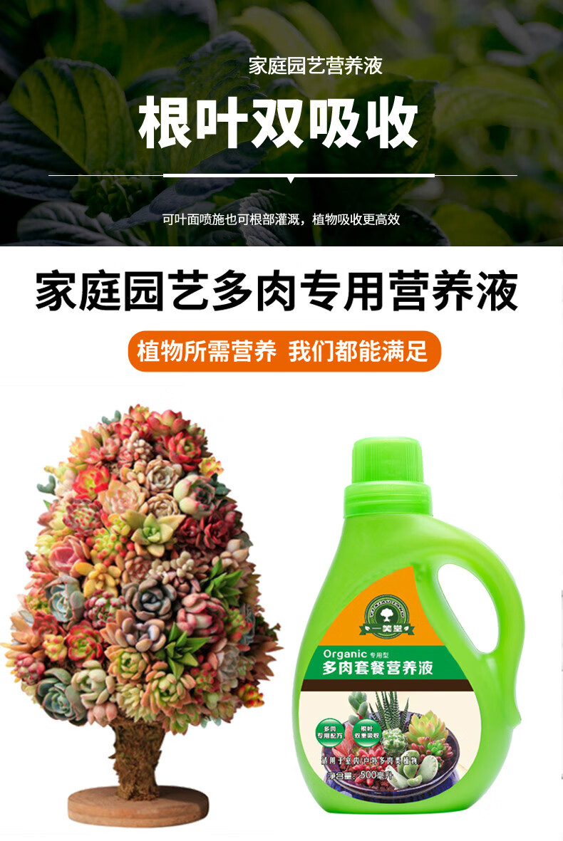 多肉营养液专用肥肥料专用型增色液体有机室内通用土家用花肥多肉专用