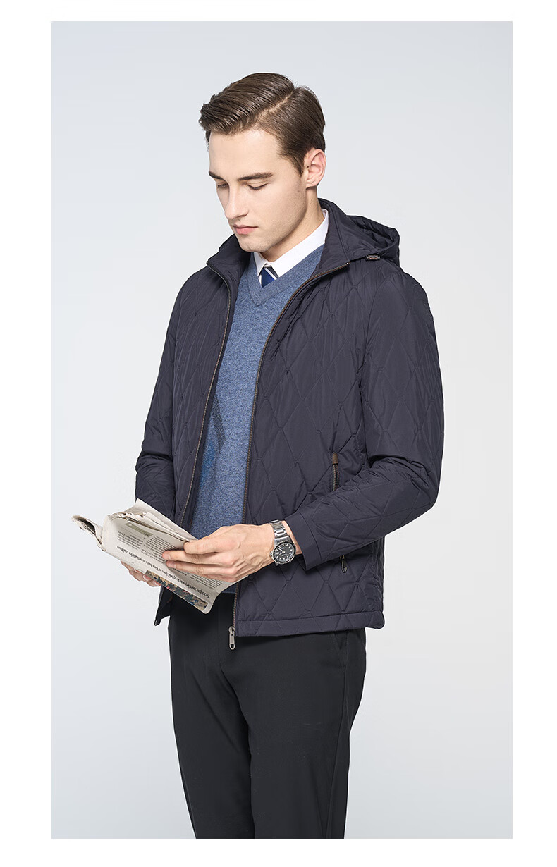 杉杉男装shanshan 男士夹克 ds412s2253 蓝灰 m(170/88a)【图片 价格