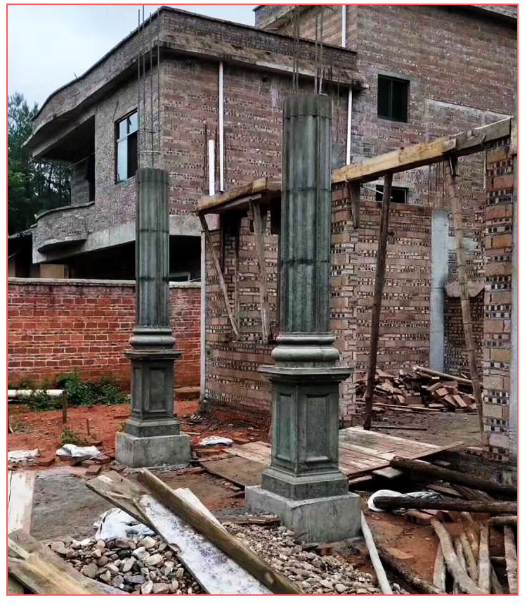 现浇方柱墩模具罗马柱方柱立柱欧式方形柱墩柱脚模具(下单发直径30高