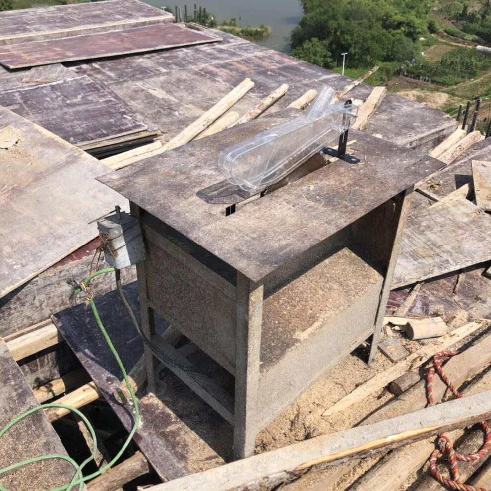 木工台锯防护罩倒装电圆锯推台锯工地裁板锯锯片保护罩透明防尘罩 10