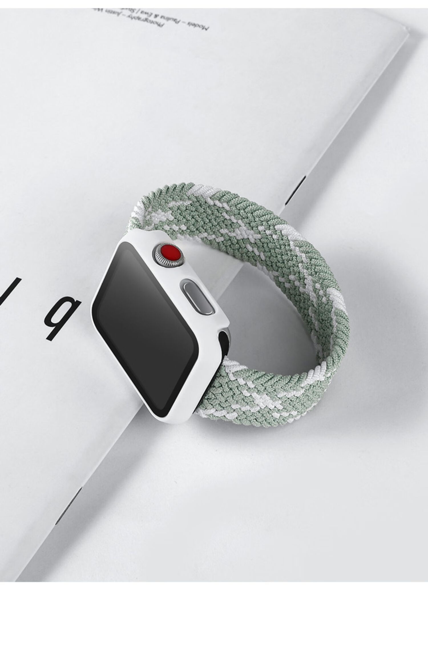 适用苹果手表表带单圈尼龙iwatch65表链applewatch43替换带se运动腕带