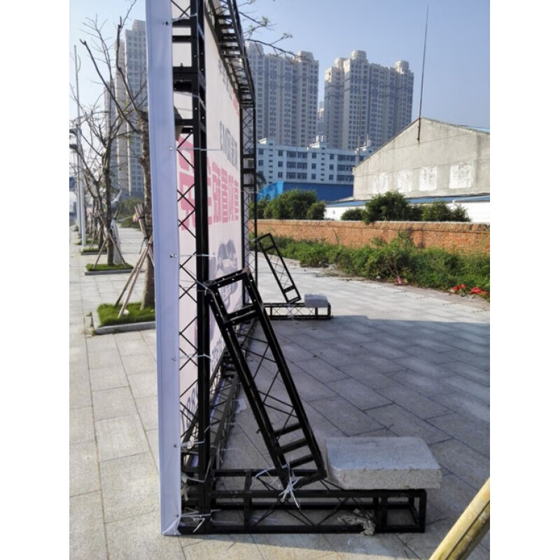 奔新农热镀锌桁架 舞台架 灯光架 背景广告婚庆行架 方管2.