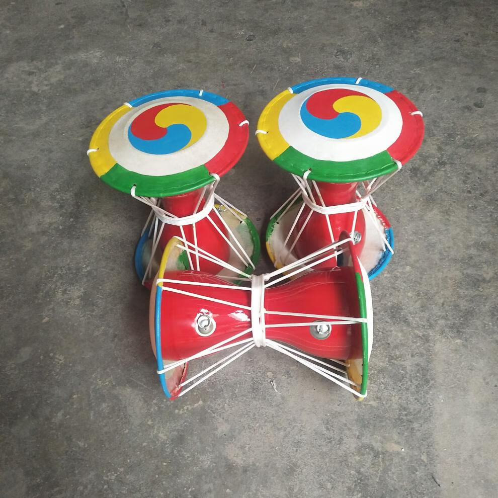 朝鲜长鼓儿童成人舞蹈专用鼓拉绳鼓韩国表演鼓 朝鲜鼓专用鼓皮【尺寸