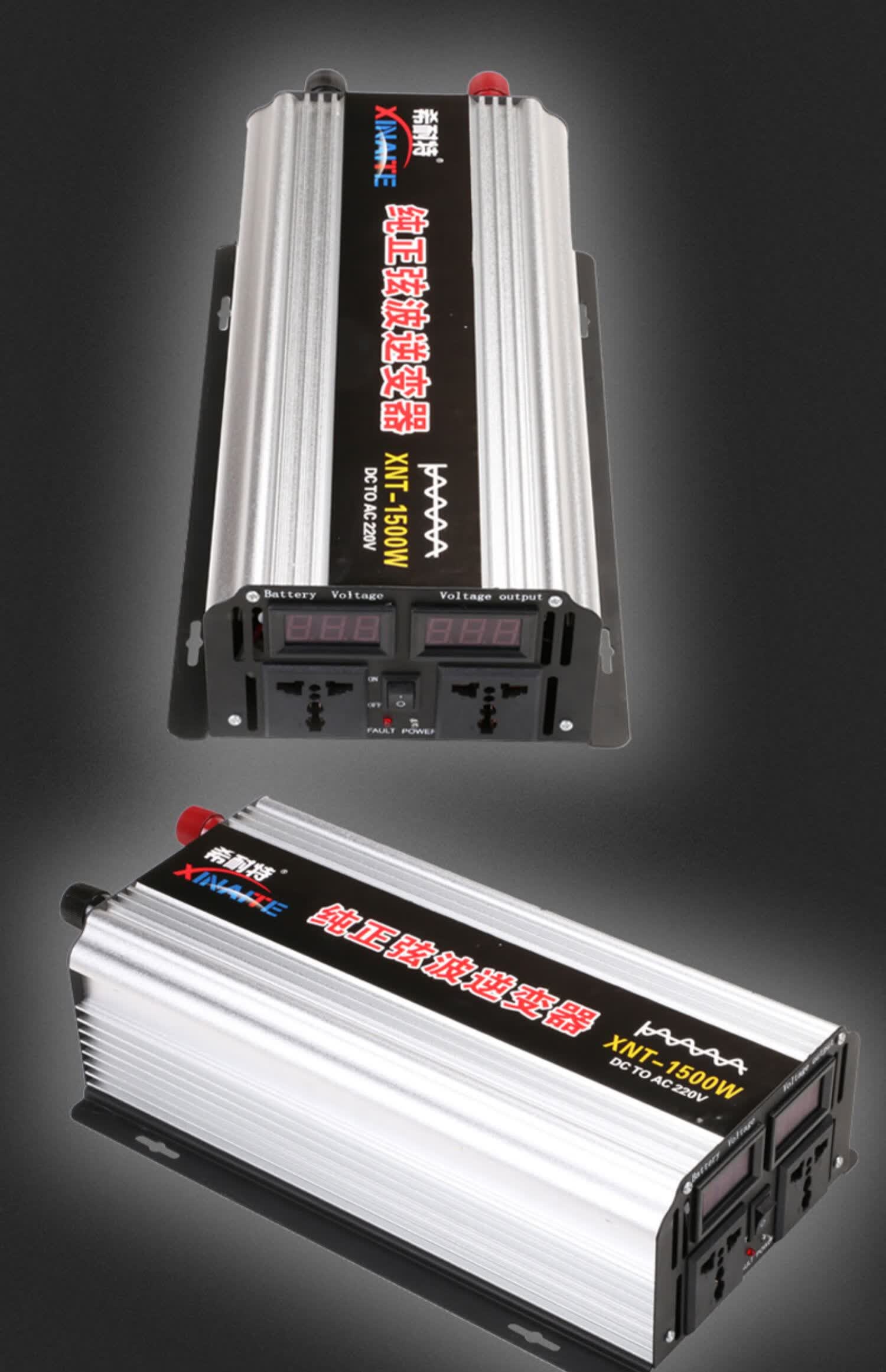 3000w2000w1000w纯正弦波逆变器噐12v24v48v转220v车载家用60v2000w纯