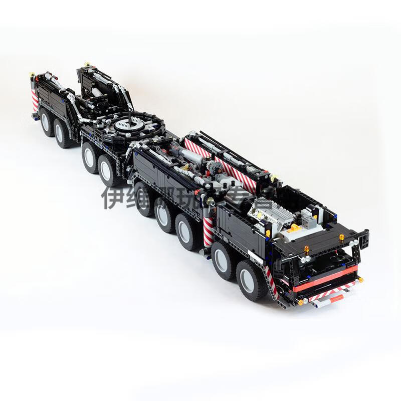 利勃海尔吊车ltm11200兼容大型积木套装蓝黑静态版带贴纸七天内发