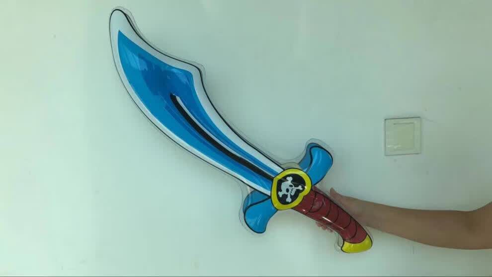 新款充气儿童玩具 充气宝刀 宝剑 充气 海盗刀 活动道具 大号75cm海盗