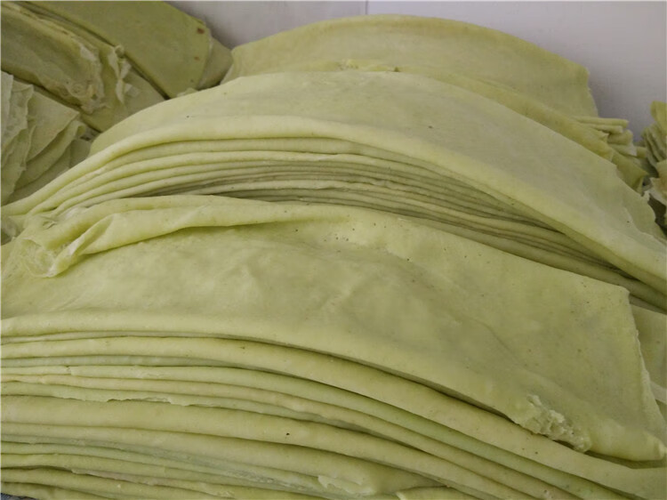 3斤 湖北天门特产现做新鲜豆皮豆饼豆丝湿豆皮真空包装 f