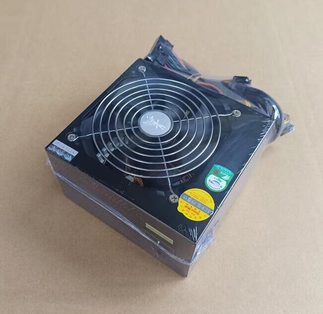 航嘉 多核wd500 600瓦台式机电脑电源额定500w 带6p 8p大风扇 巧克力