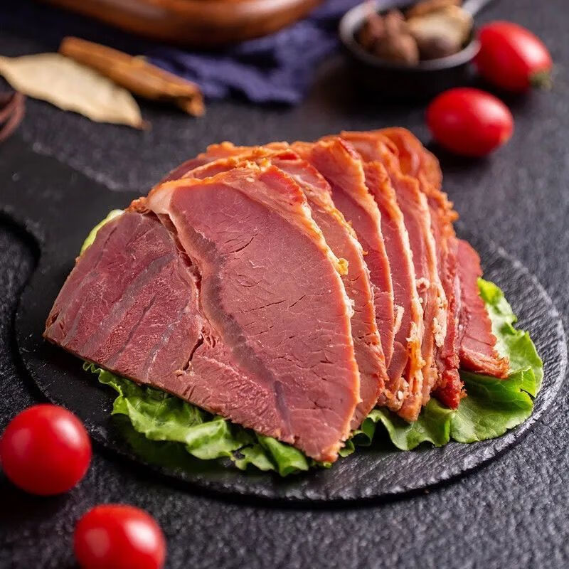 内蒙古酱牛肉健身五香黄牛牛腱子肉熟食真空卤味二两装小份纯牛肉