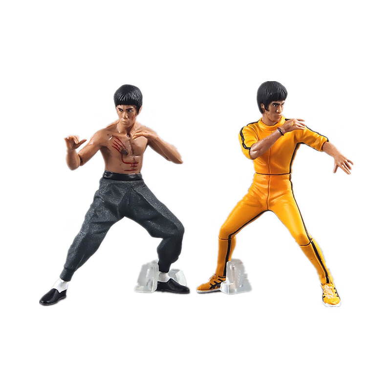 李小龙手办模型玩具公仔4款功夫明星截拳道功夫造型玩偶摆件shf豪华版