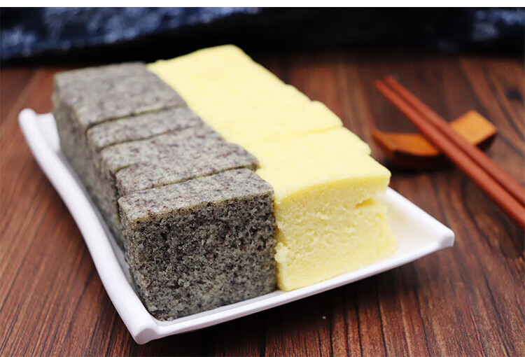 宁波特产传统手工现做糕点 小米糕 孝仁糕双色糕黑米糕糯米糕发糕 纯